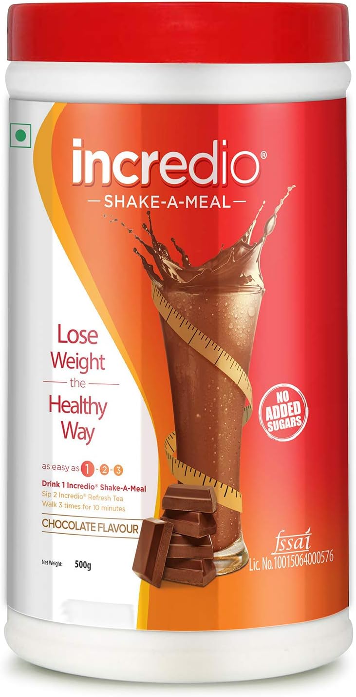 Incredio Shake-A-Meal (Meal Replacement Shake), Weight Loss- Chocolate (500g)