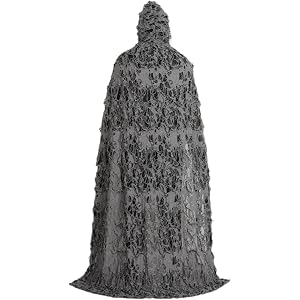 IEUDNS Reaper Cosplay Cape Costume Xmas Daily Halloween Cloak with Hood Length 150cm, Length 130cm