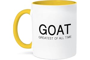 3dRose Goat Greatest of All Time Mug, 11 oz