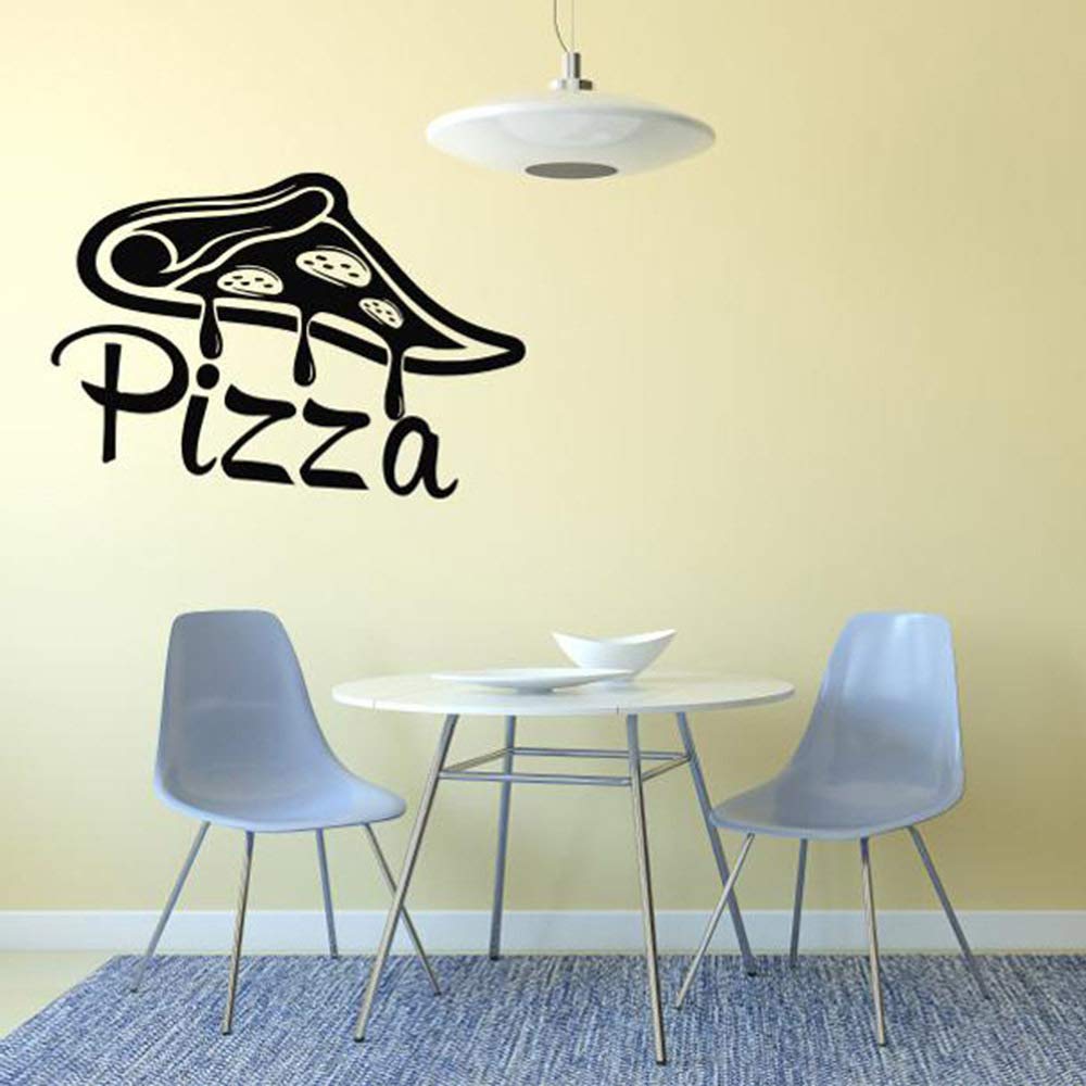 BFMBCH Pizza art vinilo adhesivo de pared en la nevera simple ...