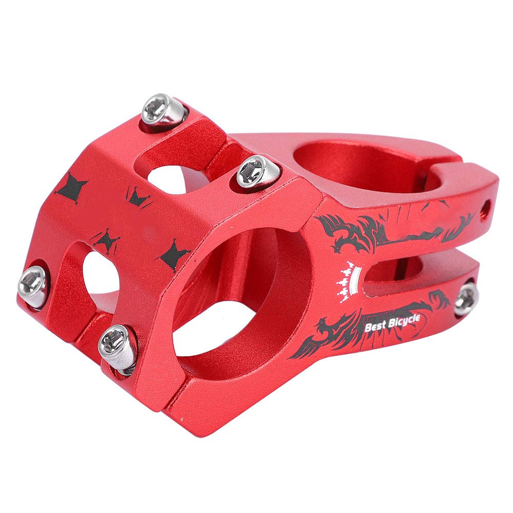 31.8 Stem 45mm Bike Stem, Aluminum Alloy Bicycle Bar Stem Mountain Bike Stem Short Handlebar Stem Riser for Most Bicycle, Road Bike, Cycling