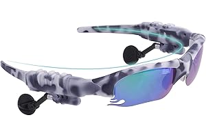 GELETE Smart Bluetooth sunglasses discolored Lenses for Make Phone Calls and Listen to Music navigation Suitable