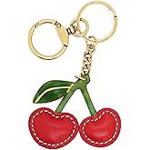 NEWGOCRAFT Keychain Charms 3D Cute Genuine Leather Handmade Crafts Pendant Keychains Accessorie