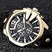 CURREN Men Watches Luxury Gold Male Fashion Leather Strap Outdoor Casual Sport Wristwatch with Big Dial