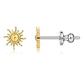 Limerencia Implant Grade Pure Titanium Studs, F136 Hypoallergenic G23 Small Dainty Cubic Zirconia Earrings for Women's Sensitive Ears