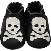 Mejale Baby Shoes Soft Sole Leather Moccasins Cartoon Butterfly Infant Toddler First Walker Slippers