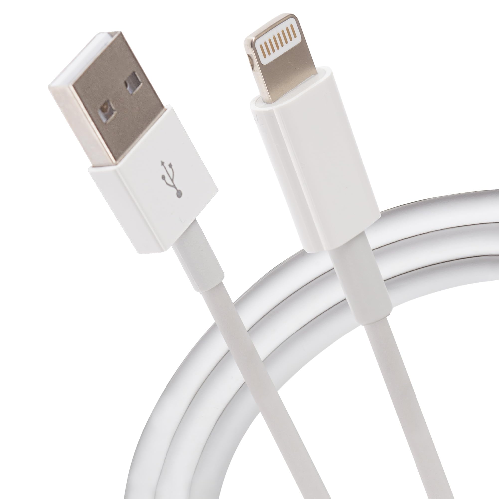 Maplin Premium Lightning to USB-A Cable White, 0.5m, charging & syncing, for all iPhones 14, 13, 12, 11, SE, iPad Air/Mini (2019), iPad (up to 2021), Airpods (Lightning Case)