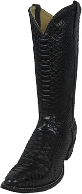 black round toe cowboy boots