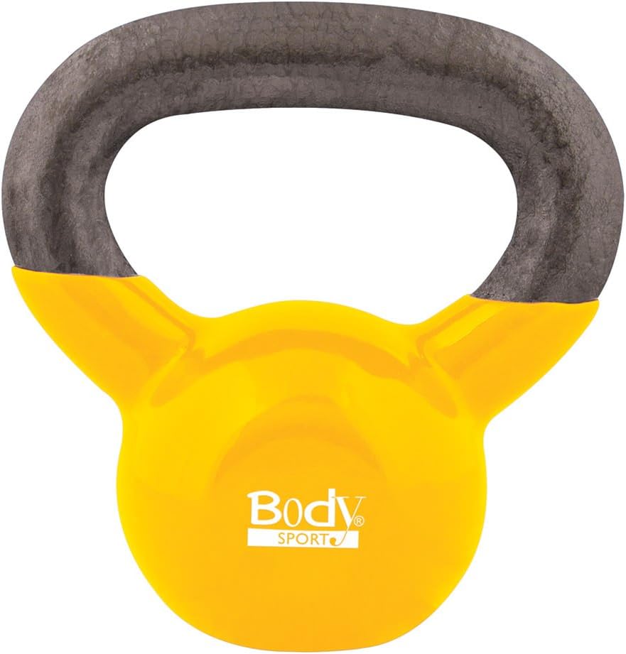 Body Sport Kettlebell with Steel Handle and Cast Iron Bell