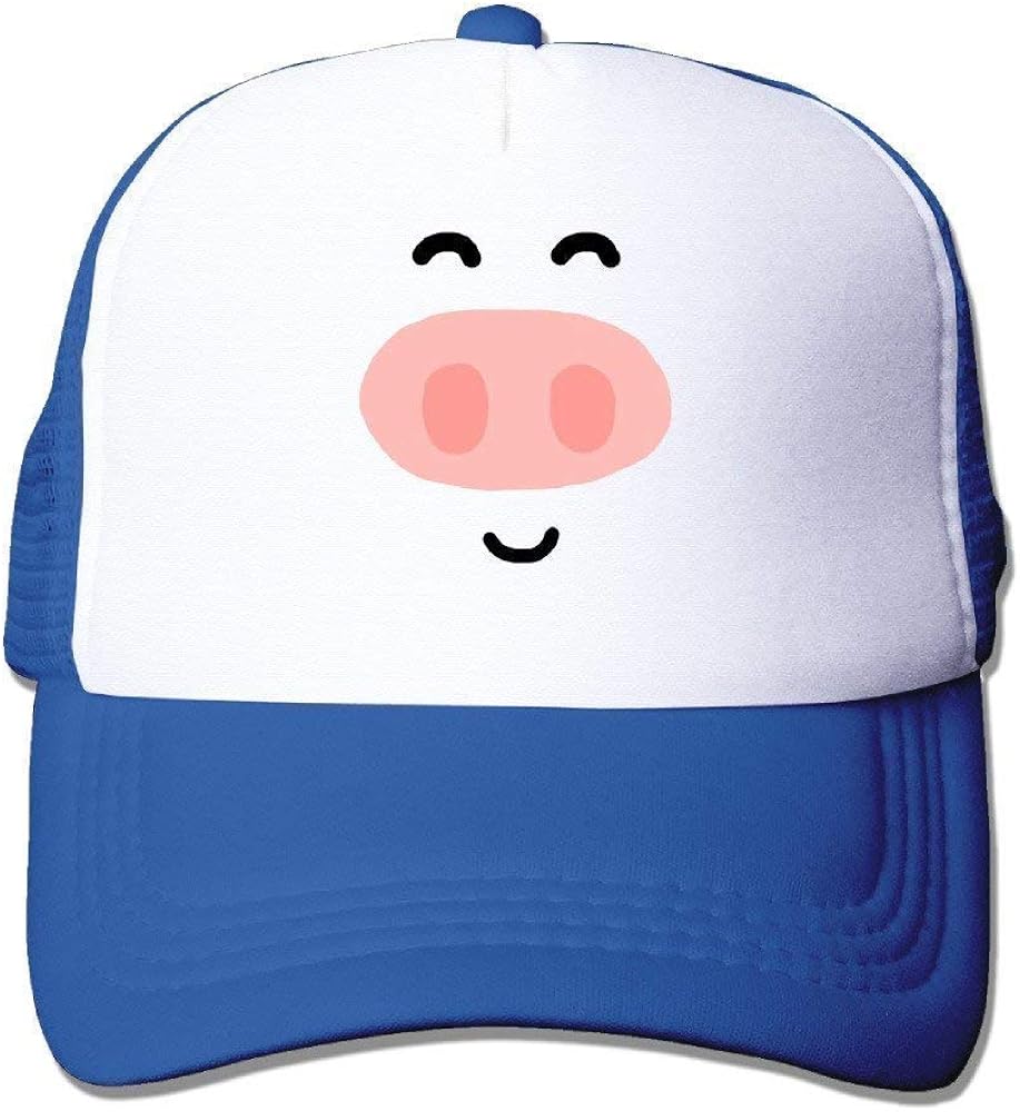 Cap Hat Cute Pig Face Geek Baseball Cap One Size Black Amazon.co.uk
