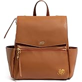 Freshly Picked Classic Mini II Diaper Bag Backpack, Wipeable Vegan Leather, Harry Potter, 8 Pockets