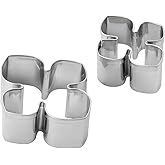 Stainless Steel Hydrangea Petals Fondant Cutters Set, Flower Shaped Cookie Cutter Molds for Baking DIY (Set of 2 pcs)