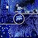 Qedertek Solar Halloween String Light,33ft 100 LED 8 Modes Light Sensor Control Waterproof Decorative Ambiance Light For Patio,Lawn, Garden, Fence, Balcony, Party, Holiday, Christmas Decorations(Blue)