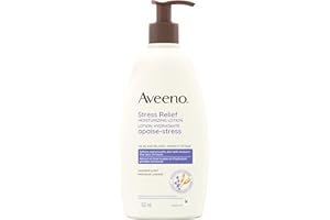 Aveeno Stress Relief Moisturizing Body Lotion with Ylang Ylang and Lavender, Dry and Sensitive Skin Moisturizer, 532 ML