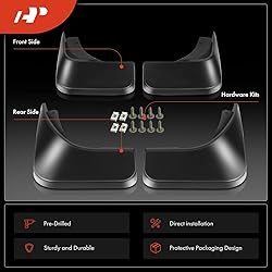 A-Premium Set of 4PCS Mud Flaps Splash Guards
