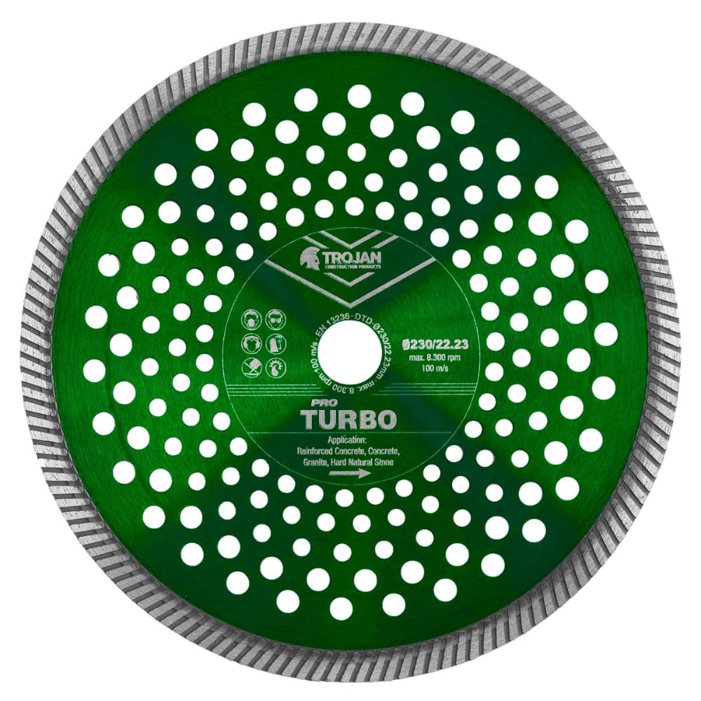 Trojan Pro Turbo 230mm Diamond Cutting Blade