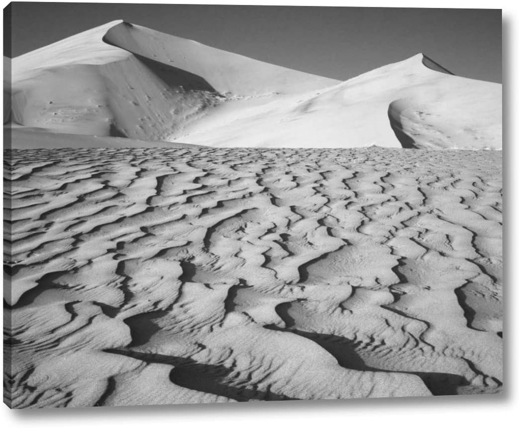 CA, Death Valley NP Eureka Sand Dunes by Dennis Flaherty - 12" x 15" Gallery Wrapped Giclee Canvas Print - Ready to Hang