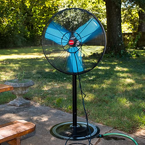 OEMTOOLS 23979 30" Oscillating Pedestal Misting Fan, Outdoor Fan with