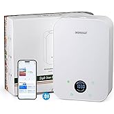 Waterless Oil Diffuser - Pure Essential Oil Diffuser with App Control - 150ml/1700 Sq.Ft. Coverage for Effective Aromatherapy in Home/Office/Hotel (White)