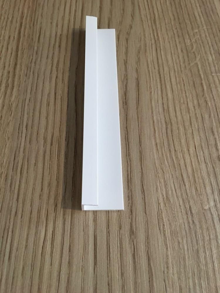 DBS White 10mm End Cap Trim for Shower Wet Wall Panels Bathroom Cladding PVC 2.4m, 1 x 240 cm - Image 5