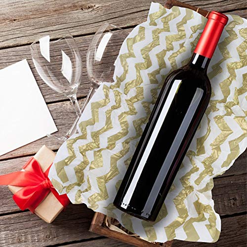 VGOODALL Seidenpapier, 80 Blatt Geschenkpapier Metallic Seidenpapier Gold Silber für Geschenk Geburtstag Hochzeit Hochzeit Weihnachten