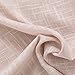 Linen Textured Curtain Hold-Backs Set of 2 Tie-Backs for Sheer Curtains - Taupe, 24-inch (2 feet)