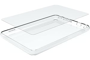 MISSION CABLES Made for Amazon Clear Case & Glass Screen Protector, for Fire HD 8 Tablet (2022 & 2024 releases) | Clear