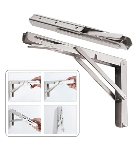 Luomorgo 4-Pack Heavy Duty Folding Table Leg Brackets - Self-Locking Hinges For Workbenches, Furniture - View #4