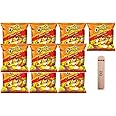 Cheetos Cheese Flavored Snacks, Flamin' Hot Crunchy, 1 Ounce - Snack Pack of 10 / 1 Ounce Bags Gluten Free Healthy Chips & Crisps- Bulk Snacks & Individual Chips - Variety Chips for All Adults, Teenagers, and Kids Snacks + 1 Bag of Mystery Flamin' Chip / 1 ZiQ Food Clip (10PK, FLAMIN' HOT)