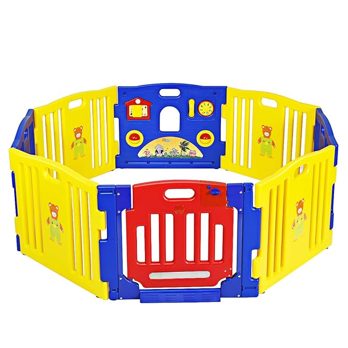 8 panel baby playpen