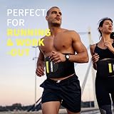 CAMBIVO Waist Trimmer Belt for Men Women, Sweat Belt, Core Support, Black view 2