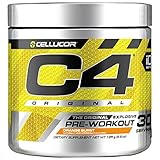 Cellucor C4 Original Pre Workout Powder Energy Drink w/ Creatine, Nitric Oxide & Beta Alanine, Orange Burst, 30 Servings
