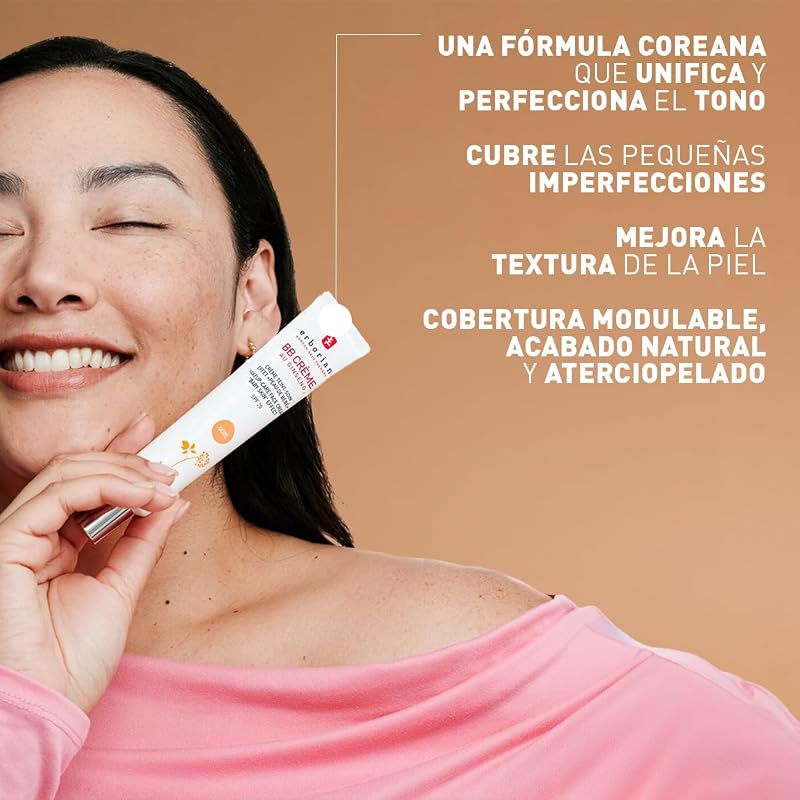 - BB Crema de Ginseng - Crema Perfeccionadora 5-en-1 - Cuidado con efecto "piel de bebé" 5-en-1 Cuidado facial con SPF 20 - Cosmético Coreano - Claro 15 ml