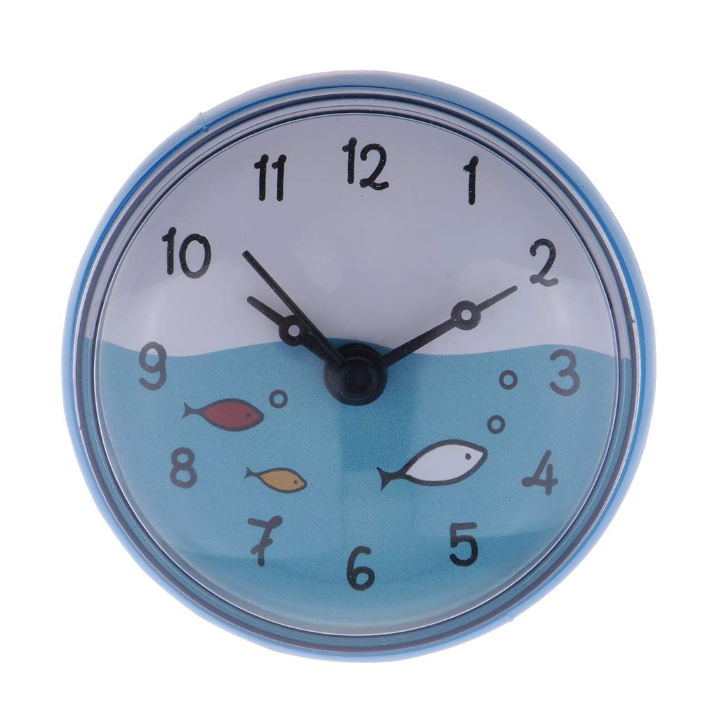 Heavy Driver® Bathroom Wall Suction Clock Waterproof Time Display Home