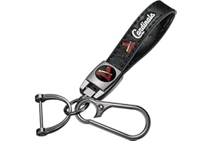 DNGNKNG Leather Car Keychain Keyring for Baseball Fans,Car Key Fob Holder Keychain Lanyard,Souvenir/Gifts for Baseball Fans