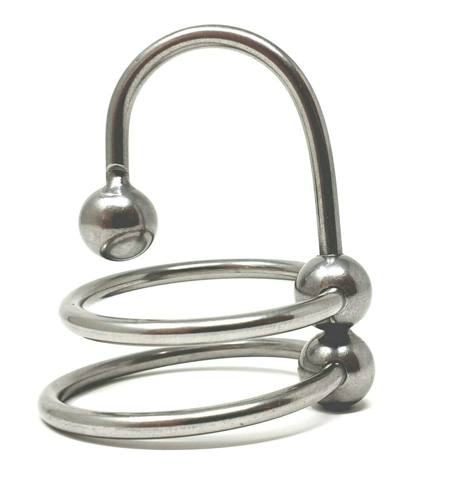 The Bondage Locker Penis Plug with Double Glans Ring and Sperm Stopper