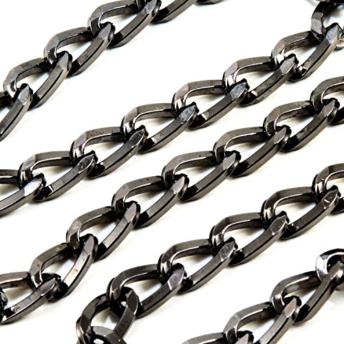 DoubleK Simple Strong Biker Key Jean Wallet Chain (20") BLK CS2420BLK