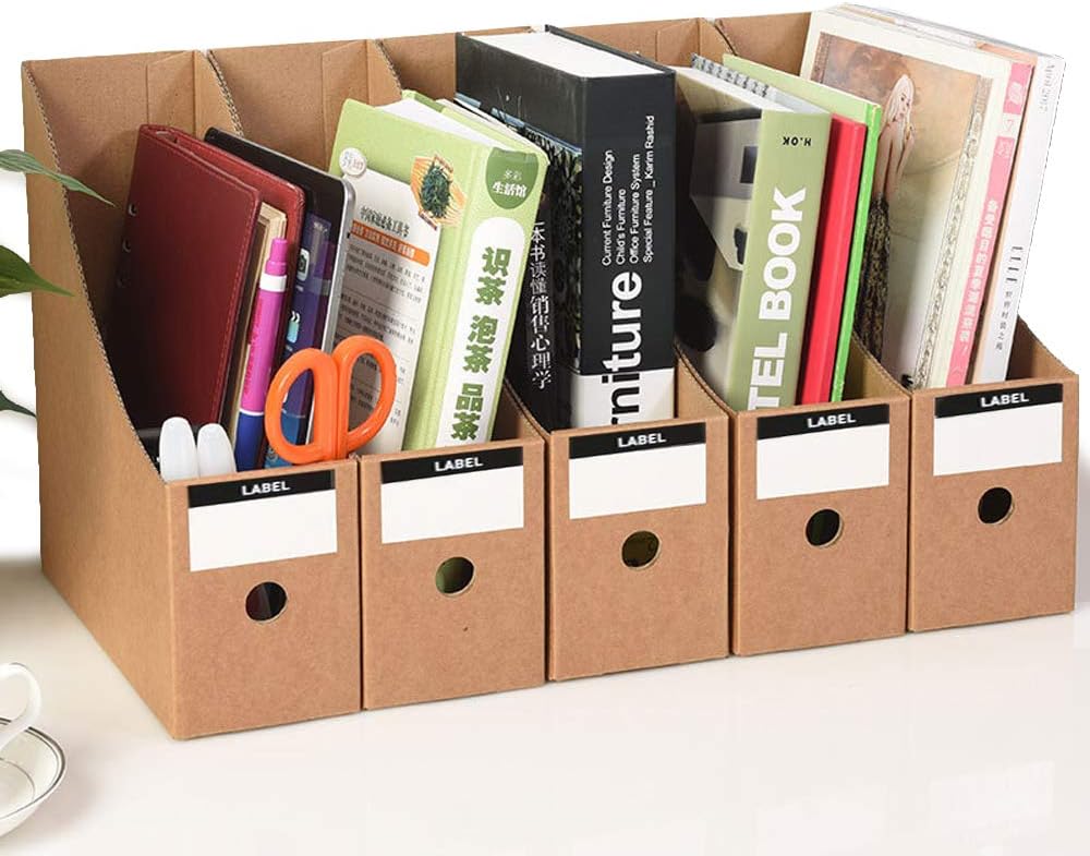 Amazon BESTU ファイルボックス 書類ケース ファイルスタンド A4 紙 収納ボックス 書類収納ケース 文具収納 机上収納ボックス 小物入れ 事務用品 ファイル立て ファイル