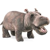 Folkmanis Baby Hippo Hand Puppet,Gray