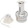 Oil Grinding String for Iron Frying Pan, Oil Spatula, Teppan Dish, Takoyaki, Oil-dried, Stainless Steel, Made in Japan, Simple, Spring Type, Tetsudo, Original Set (Large)