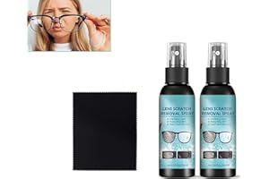 SIL VFR New Lens Scratch Remover,Repair Lens Glass Grinding Scratch,Glasses Cleaner Spray for Sunglasses Screen Cleaner Tools(2PC)