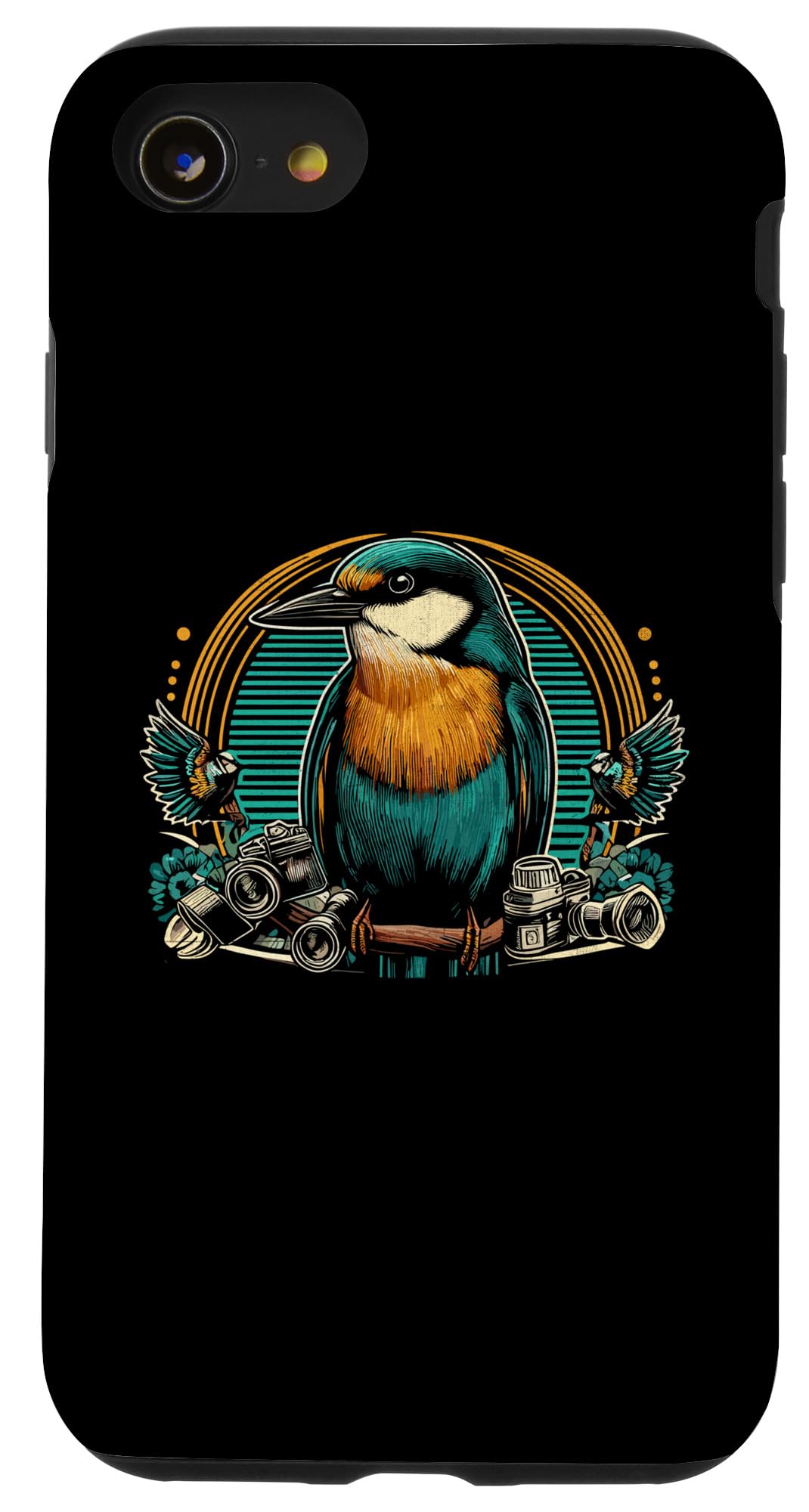iPhone SE (2020) / 7 / 8 Retro Bird Watching Birdwatching Birding Birds Birder Case