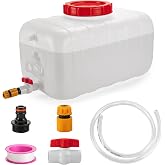 13.2 Gallon Water Tank with Faucet, Water Storage Container for Camping, Portable First Aid Water Storage for Outdoor Hiking, RV, Autonomous Driving Tour, 23.6 x 13 x 13.7in