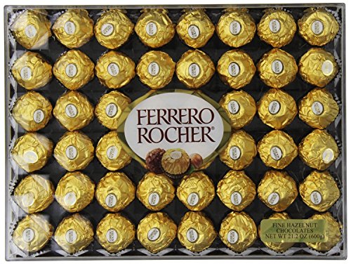 Chocolate Assorted Ferrero Rocher, Flat 48 Count