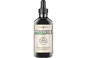 Think Above Liquid Vitamin B3 (as Niacinamide) Supplement - Non Flush Form of Niacin - Fast Absorption -Convenient Niacin Drops for Women and Men - 4 oz (120ml)