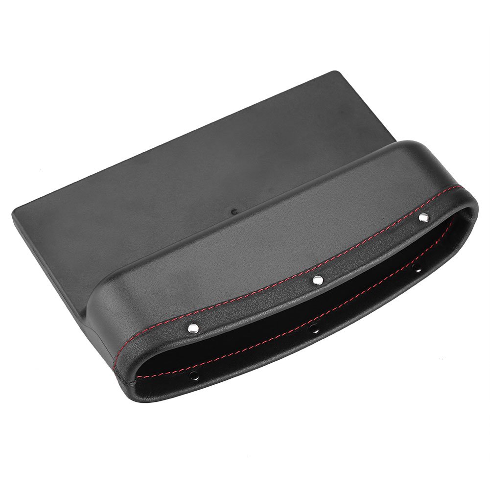 Garosa Car Seat Organizer with Console Gap Filler, 8-Compartment Auto Storage for Phone Card Key Holder Adults Kids Black