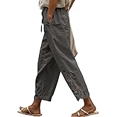Jokeluck Women Fashion 2025 Casual Lightweight Drawstring Elastic Waist Pants with Pockets