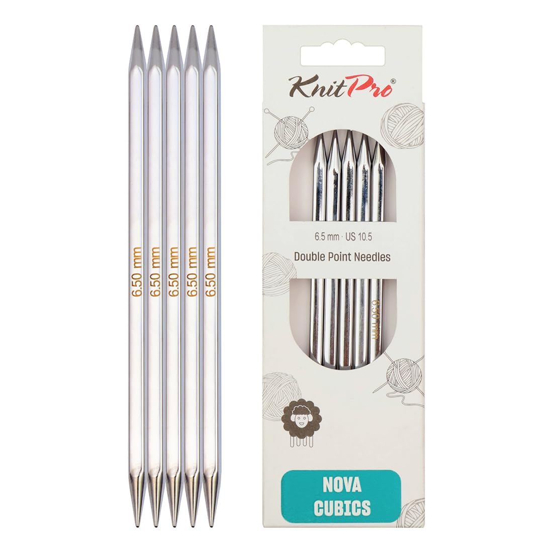 KnitPro Nova Cubics Double Pointed Needles 8" (20cm) | 6.50mm โ image 1