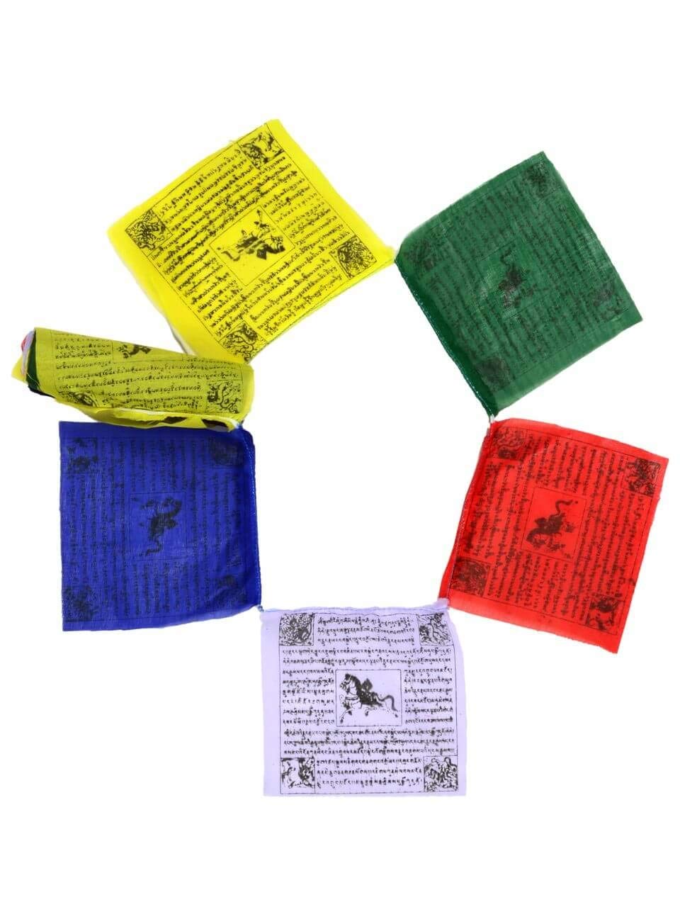 BUDDHAFIGUREN/Billy Held Buddhist Prayer Flags 3 m Length 25 Sheets — image 1