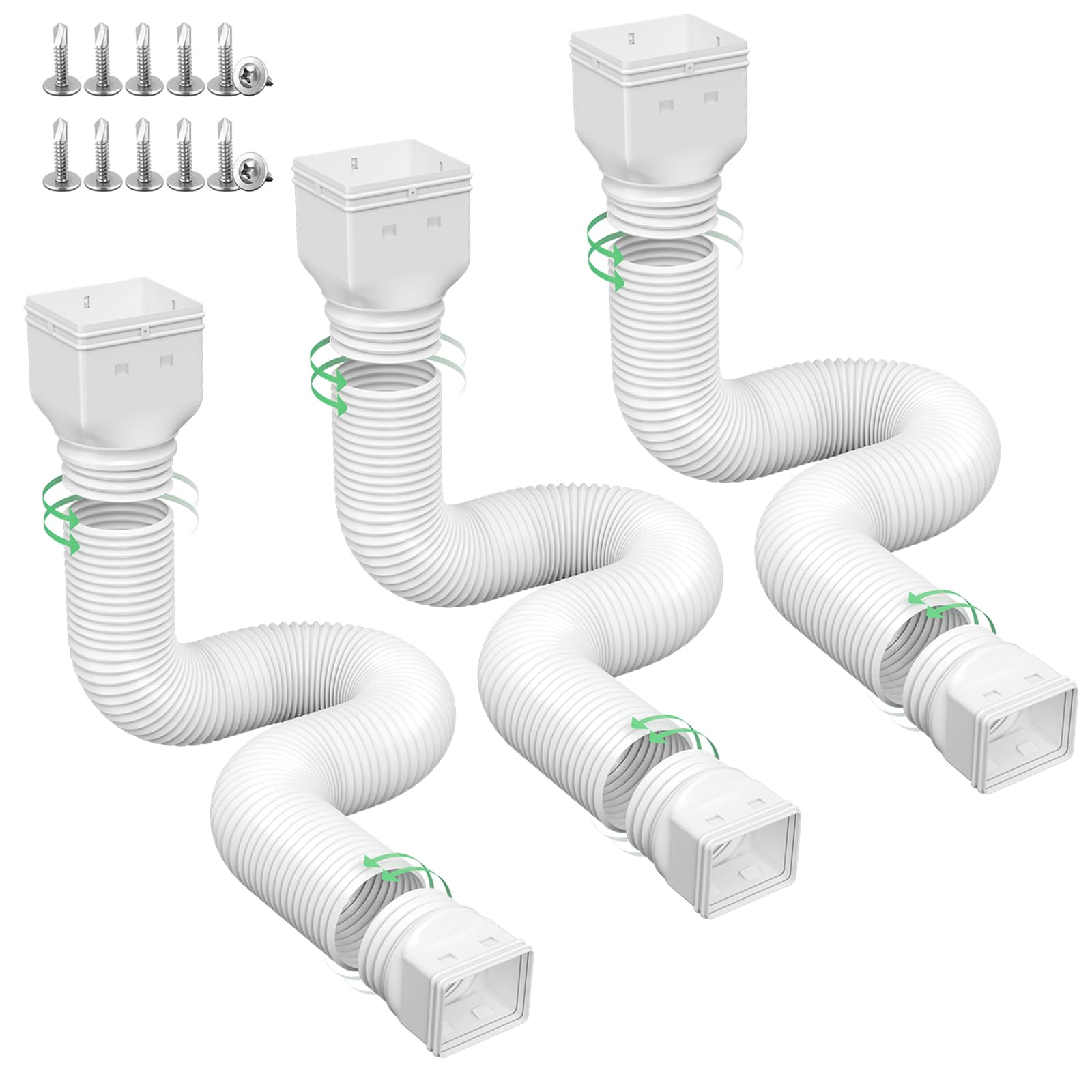 Ogutter Rain Gutter Downspout Extensions, Downspout